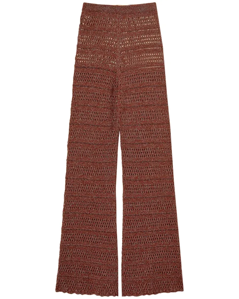 Twin-Set Gestrickte Hose - Braun Braun