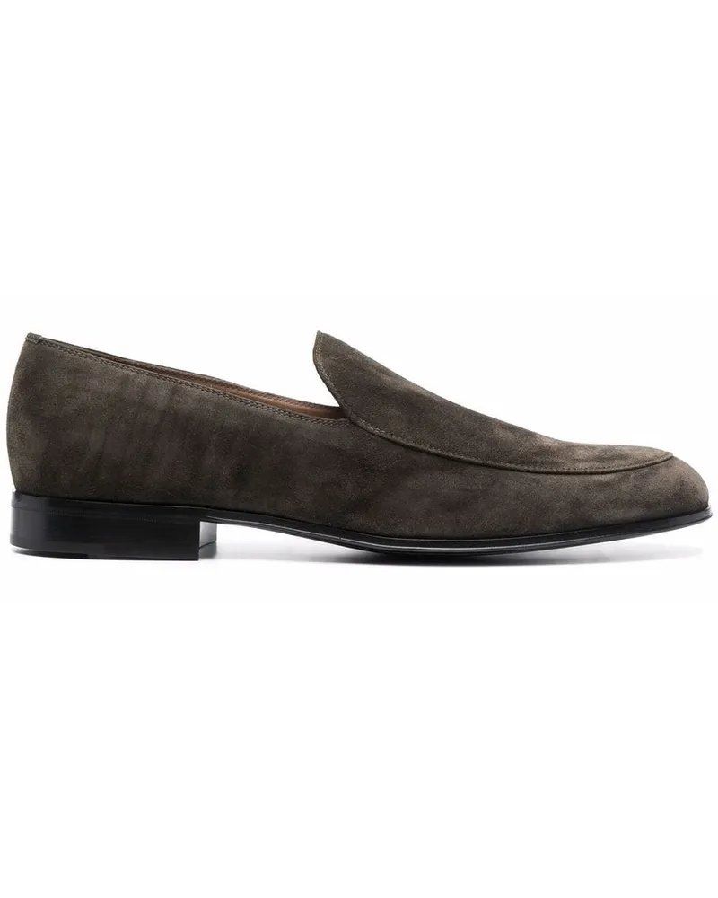 Gianvito Rossi Loafer aus Wildleder Grün