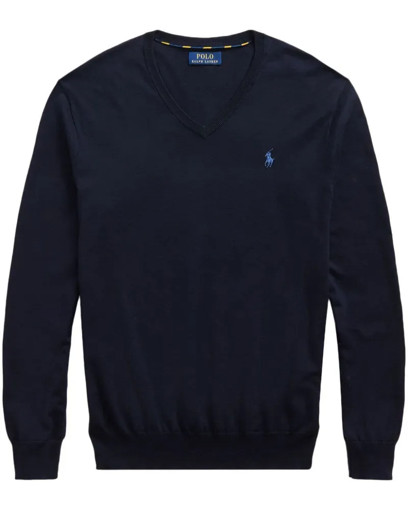 Ralph Lauren Pullover mit V-Ausschnitt - Blau Blau