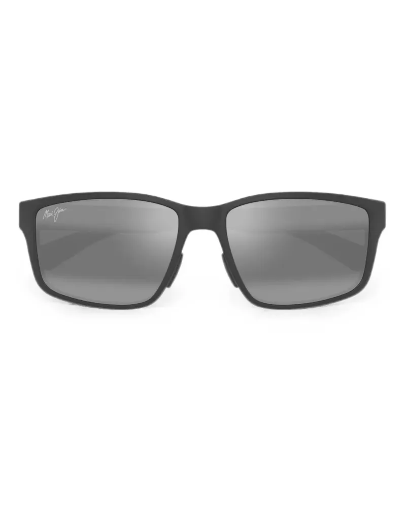 Maui Jim Sonnenbrille mit eckigem Gestell - Schwarz Schwarz