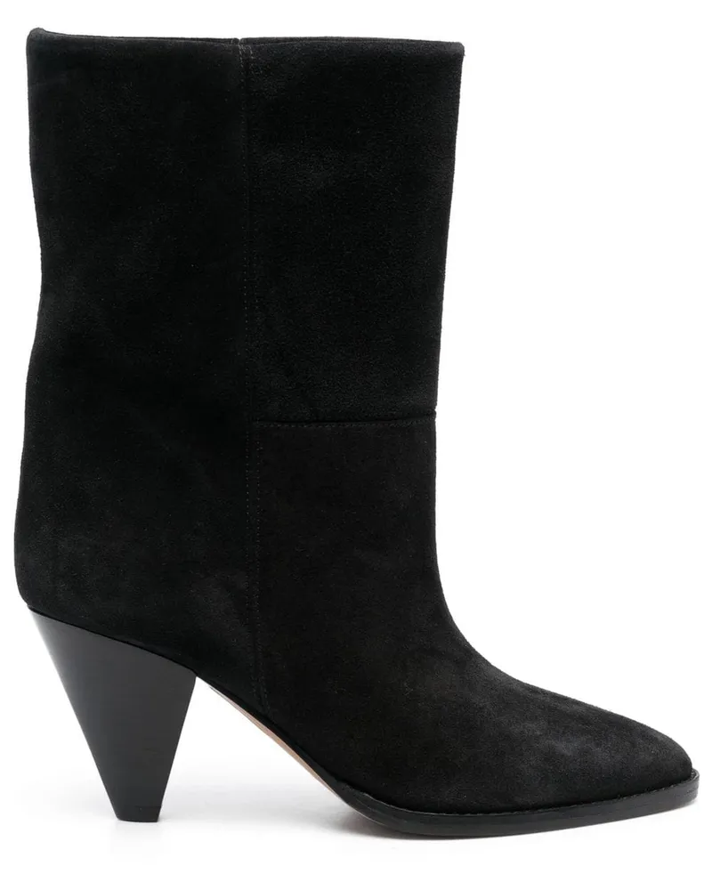 Isabel Marant Rouxa Wildlederstiefel 75mm - Schwarz Schwarz