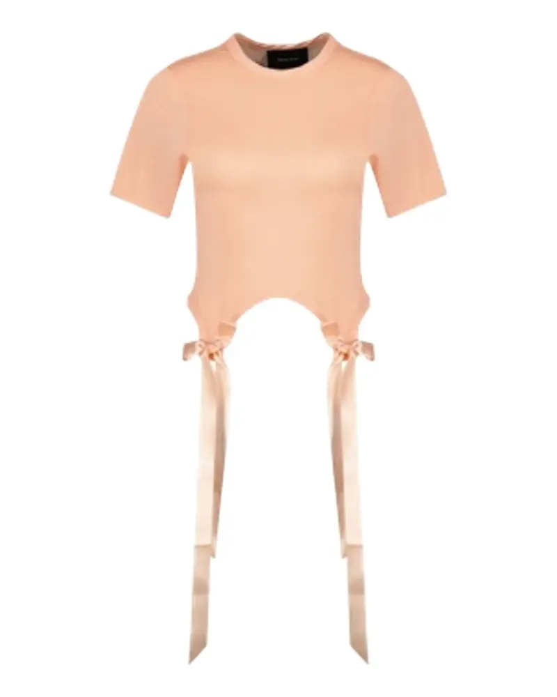 Simone Rocha bow-tail T-shirt - Orange Orange