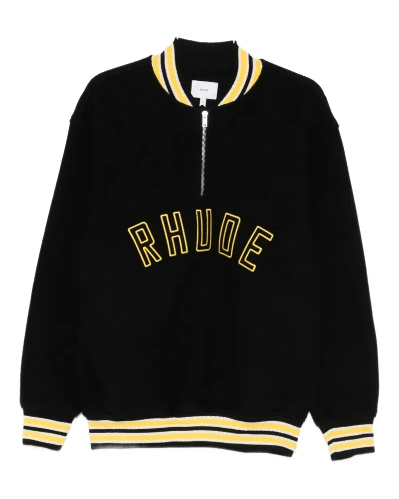 RHUDE zip-up sweatshirt - Schwarz Schwarz