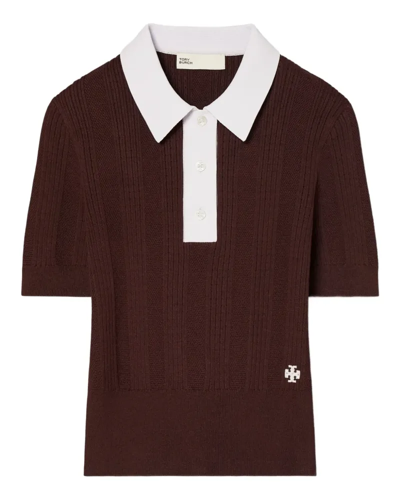 Tory Burch Pullover mit Polokragen - Braun Braun