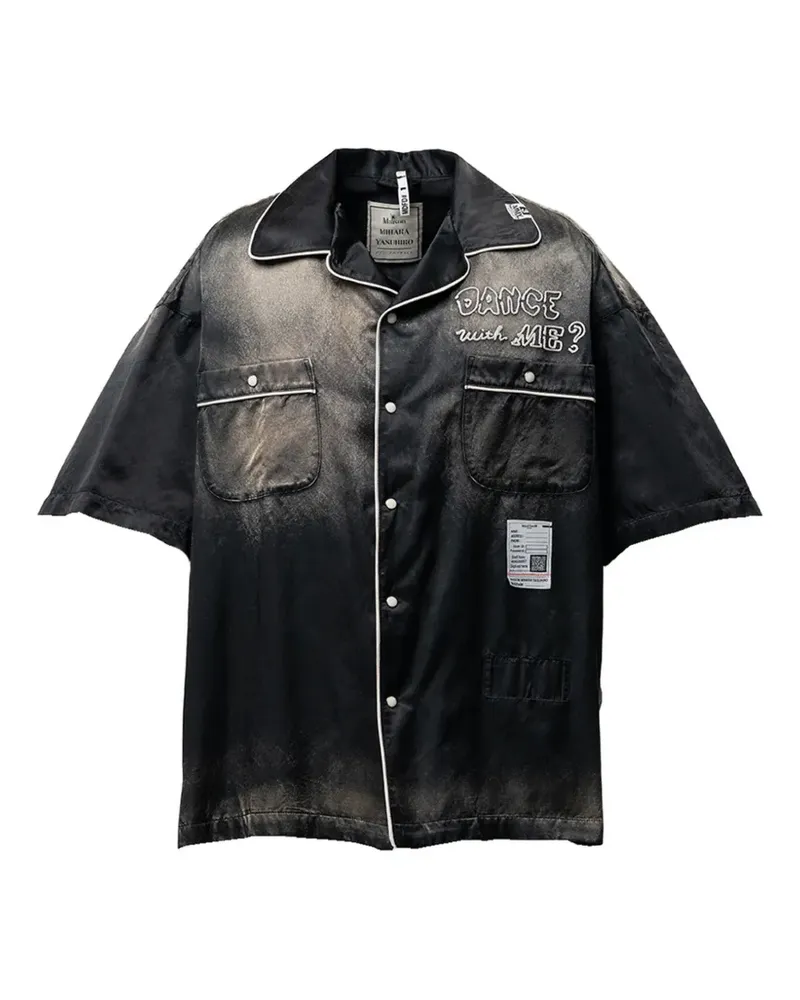 MIHARAYASUHIRO Ausgeblichenes Sun Hemd - Schwarz Schwarz