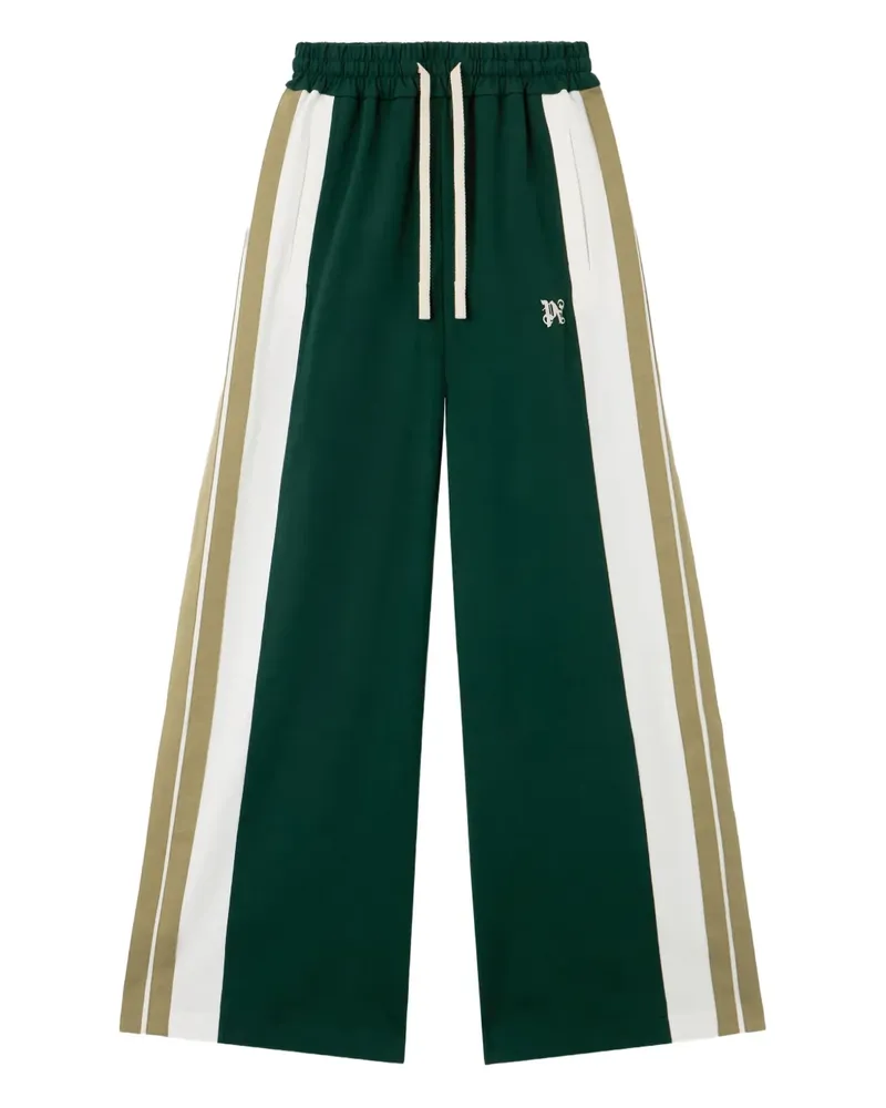 Palm Angels Jogginghose mit Monogramm-Einsatz - Grün Grün
