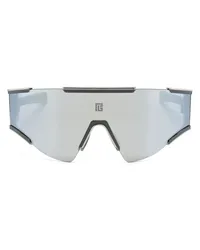 Balmain Fletche Sonnenbrille mit Shield-Gestell Silber