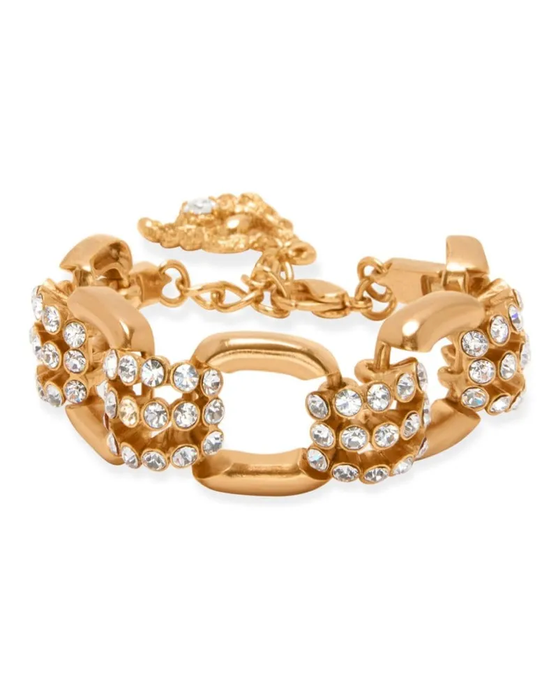 Oscar de la Renta Armband mit Kristallen Gold