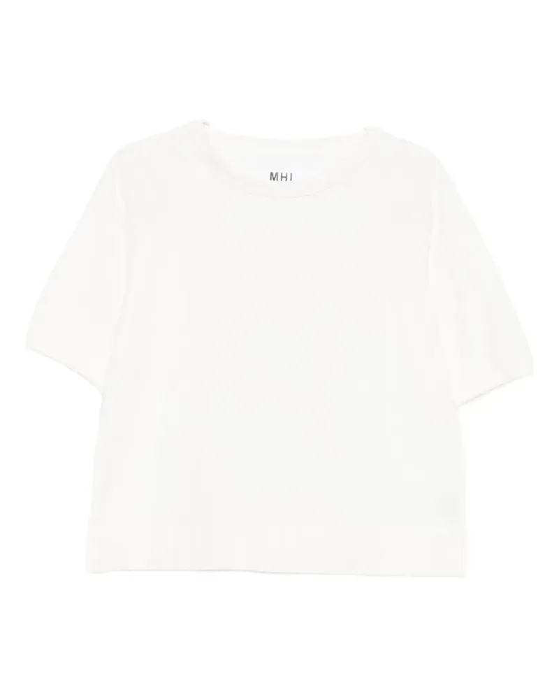 Margaret Howell T-Shirt mit Raglanärmeln - Weiß Weiß
