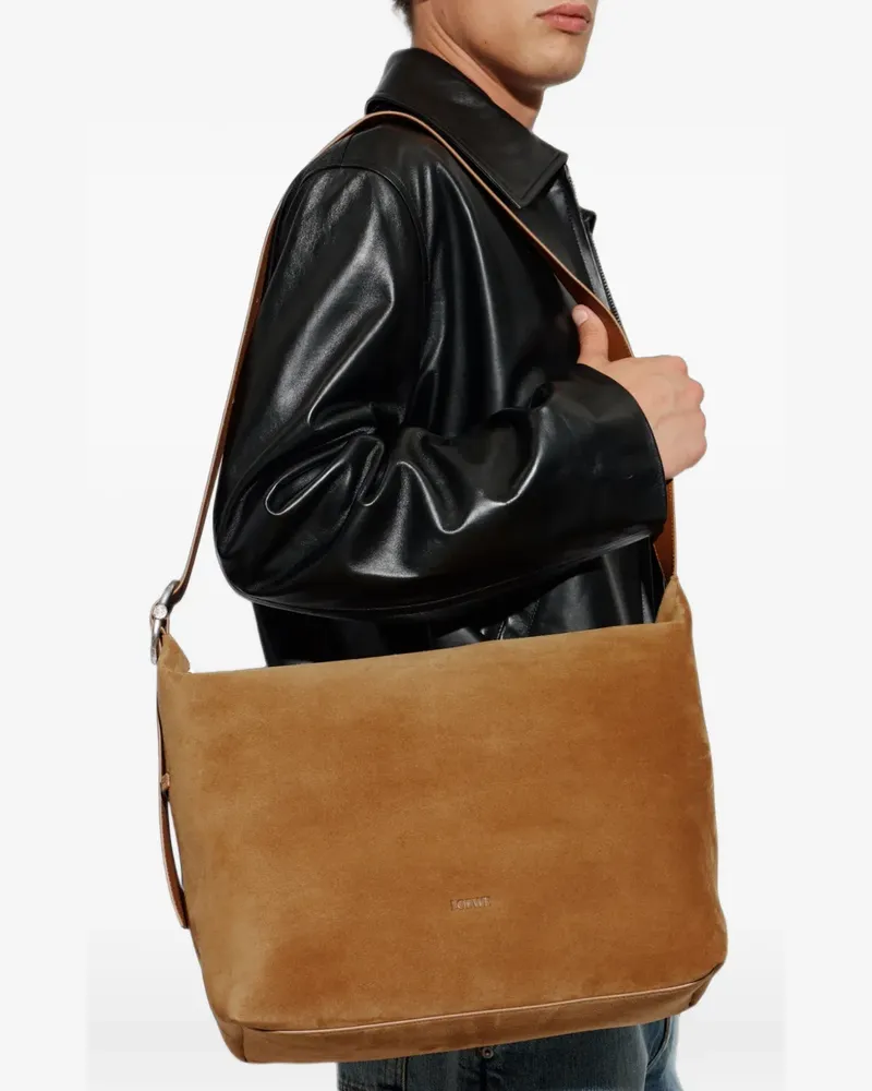 Loewe Große Loop Schultertasche - Braun Braun