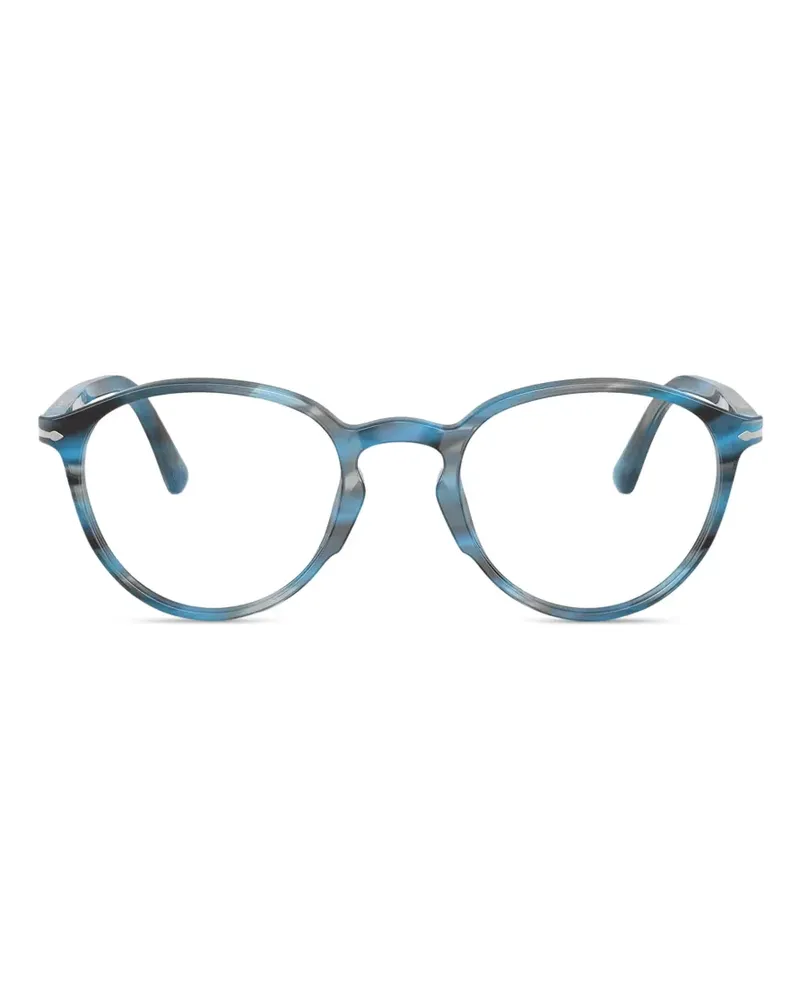 Persol striped round glasses - Blau Blau