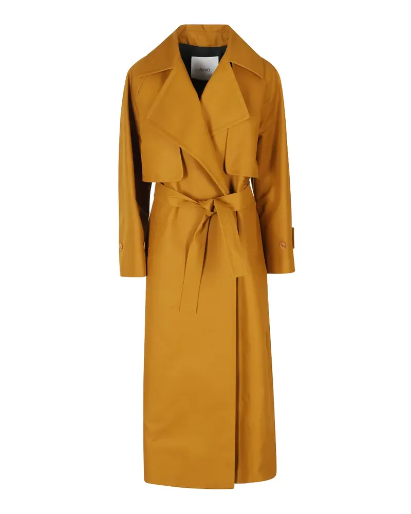 Hevò Margherita belted trench coat - Gelb Gelb