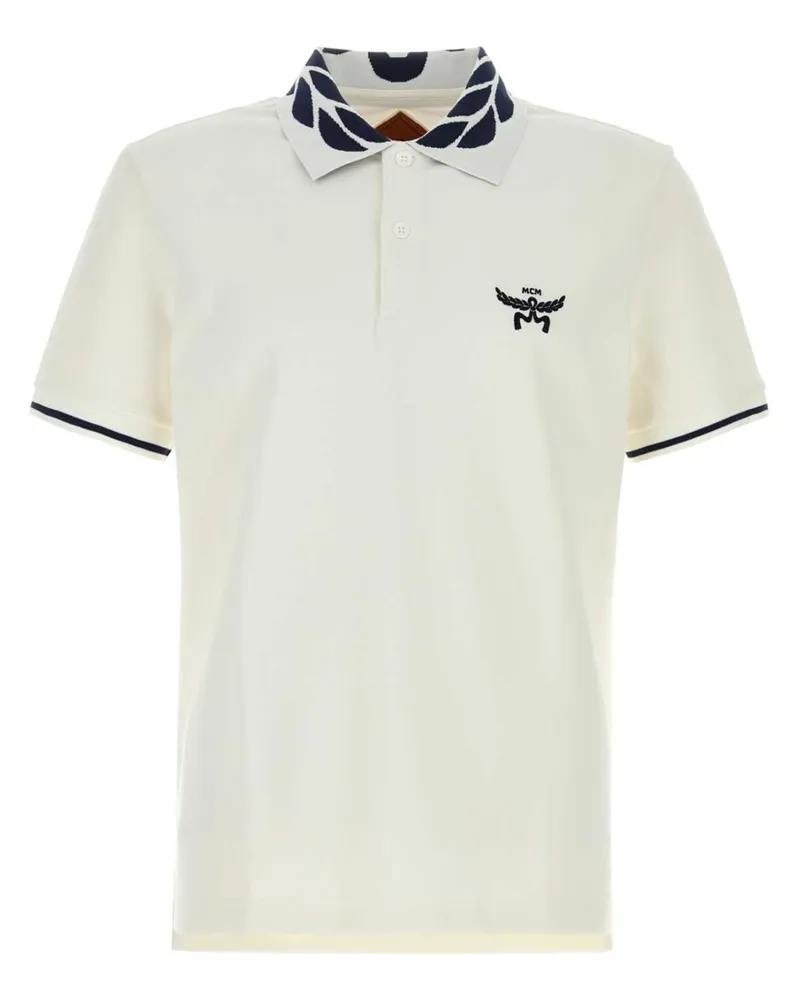 MCM Poloshirt mit Logo-Stickerei - Nude Nude