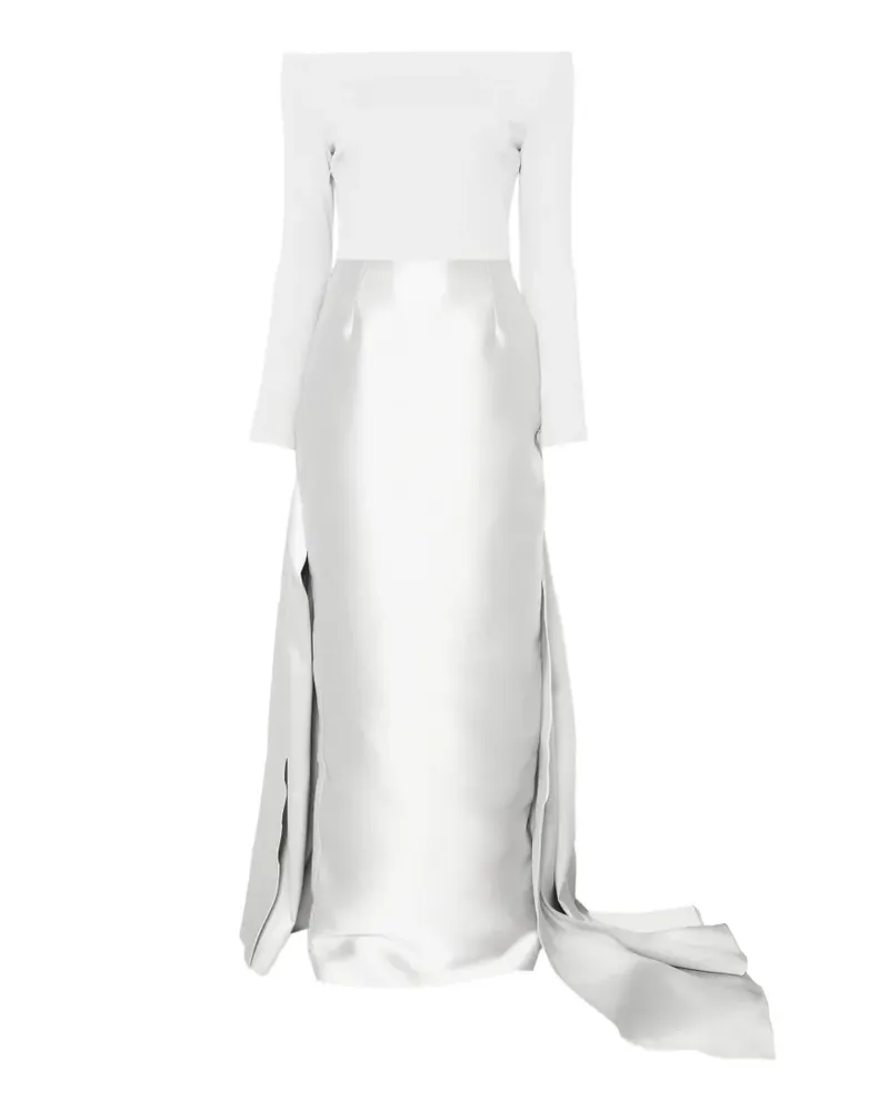 Solace London The Winslow Maxikleid aus Platin - Grau Grau