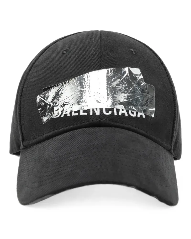 Balenciaga Baseballkappe mit Logo - Schwarz Schwarz