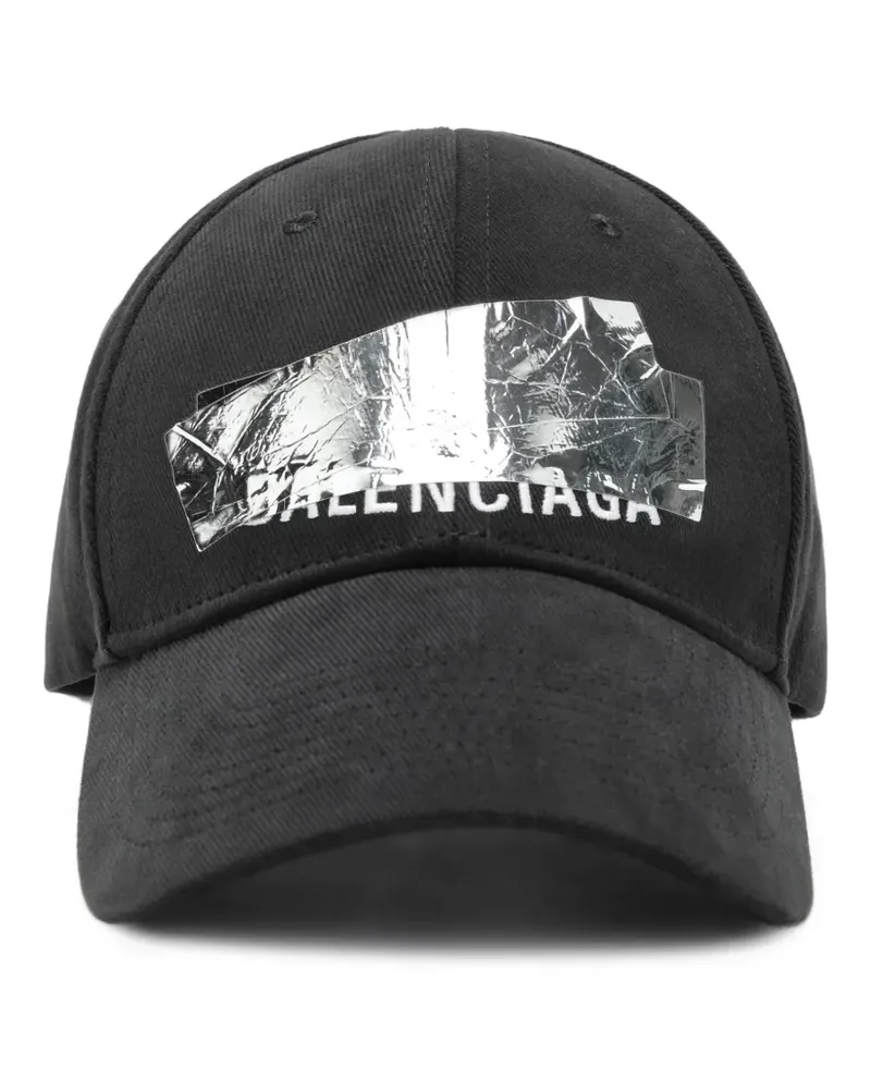 Balenciaga Baseballkappe mit Logo - Schwarz Schwarz