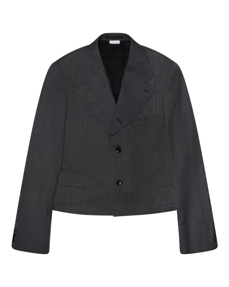 Comme des Garçons cropped single-breasted blazer - Grau Grau