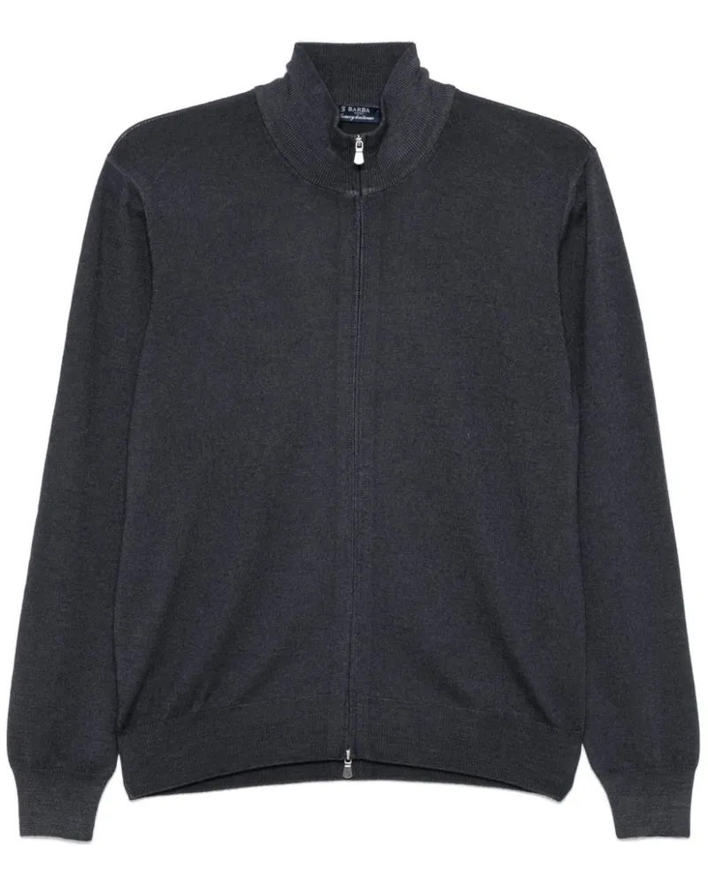 BARBA Klassischer Cardigan - Grau Grau