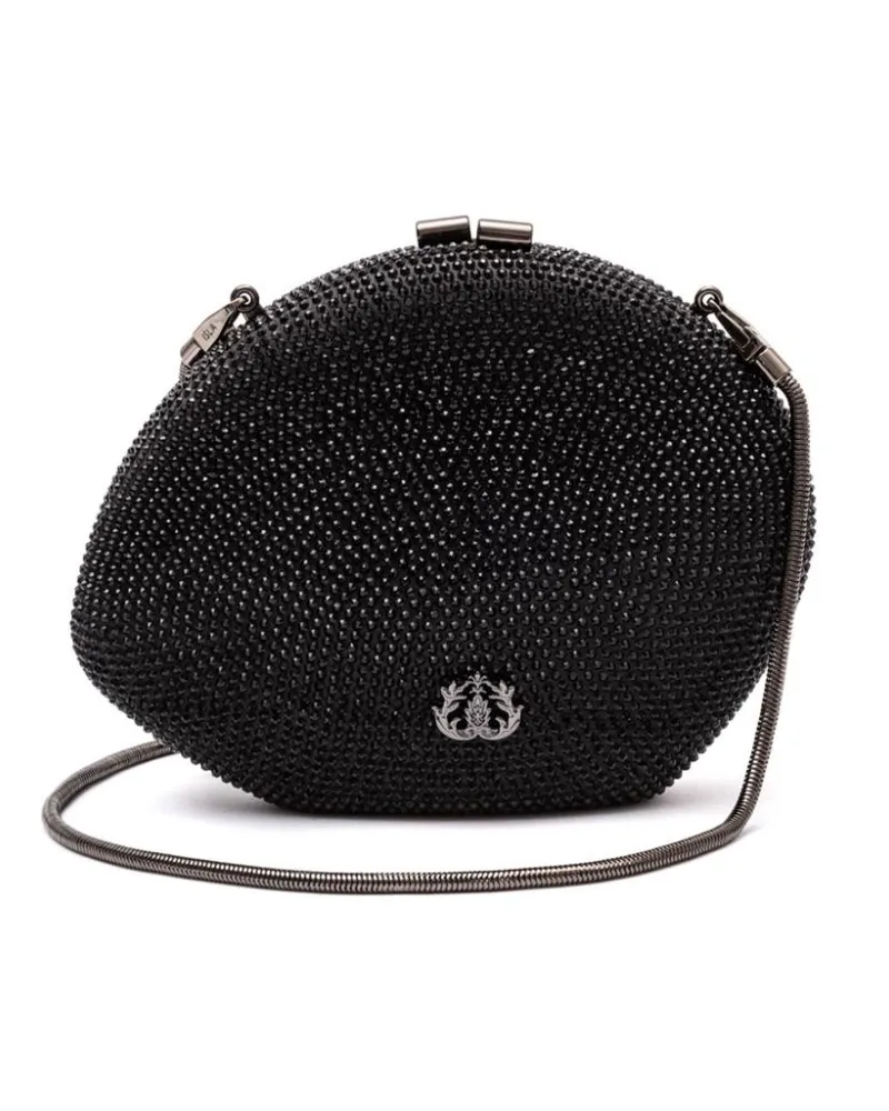ISLA Clutch mit Strass - Schwarz Schwarz