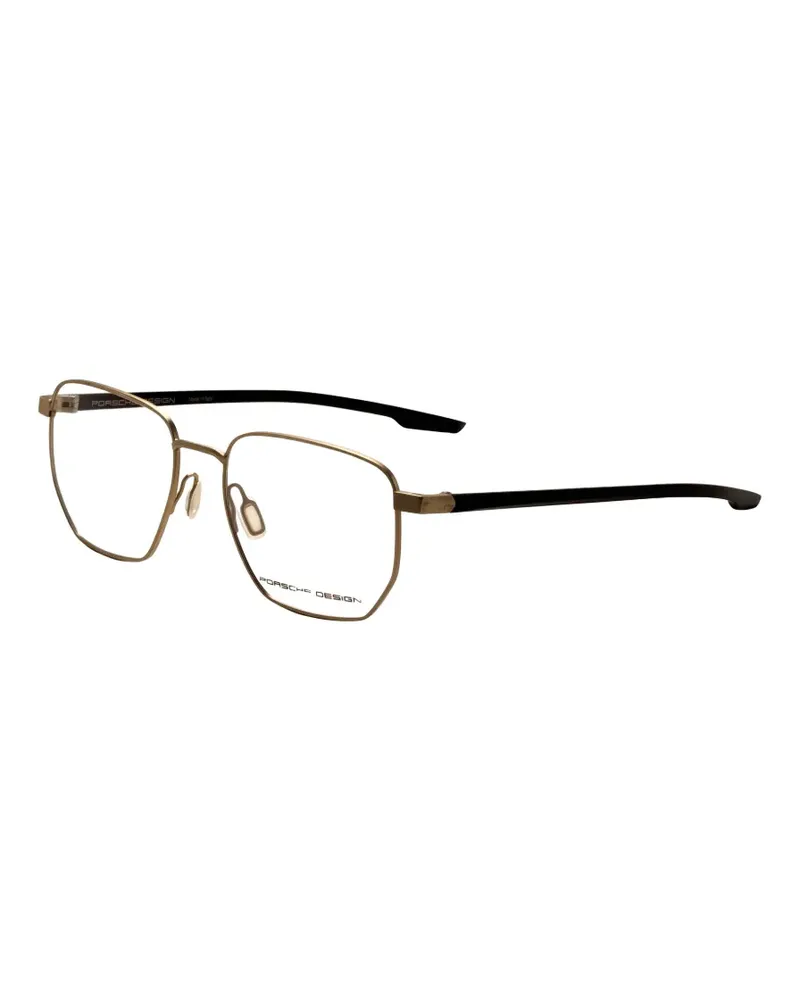 Porsche Design Brille mit geometrischem Gestell - Gold Gold
