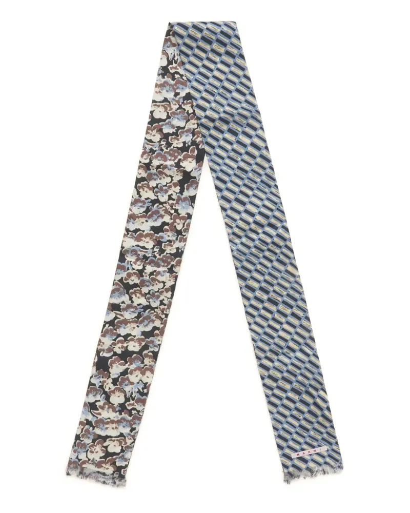 Marni Doppelseitiger Schal - Blau Blau