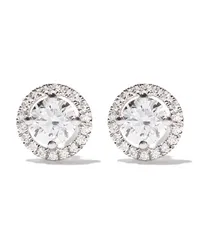 De Beers 18kt 'My First De Beers Aura' Weißgoldohrstecker Silber