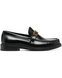 Moschino Loafer mit Logo-Schild Schwarz