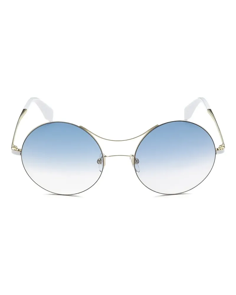 adidas round-frame double-bridge sunglasses - Gold Gold