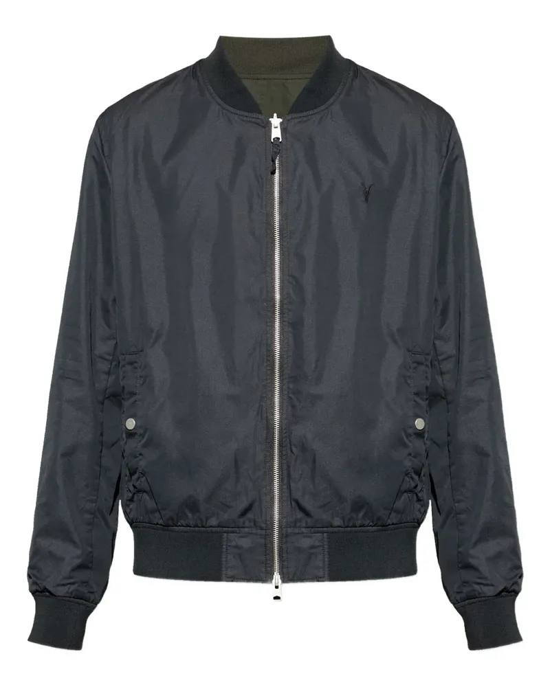 AllSaints Wendbare Bassett Jacke mit Reißverschluss - Schwarz Schwarz