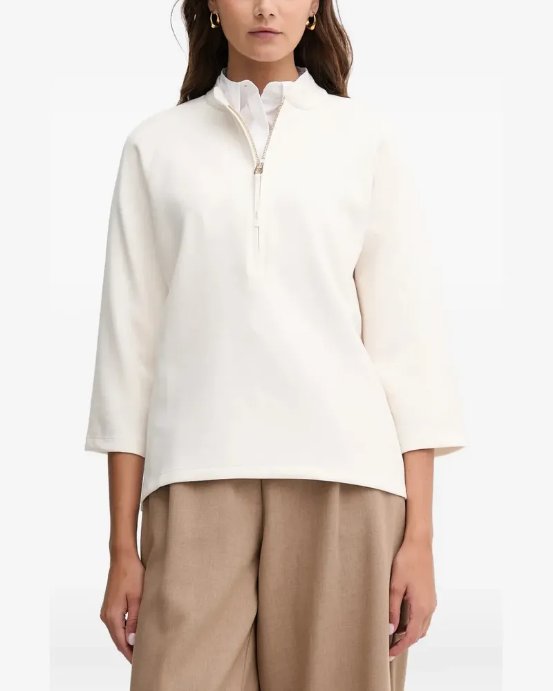 JOOP! zip embroidered blouse - Weiß Weiß