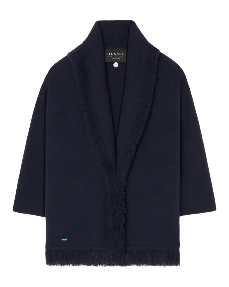 Alanui Cardigan mit Schalkragen und Fransen - Blau Blau