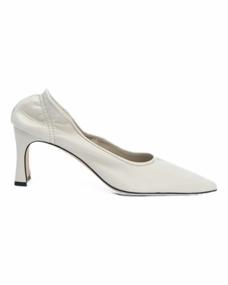 by FAR Carre 89 leather pumps - Weiß Weiß