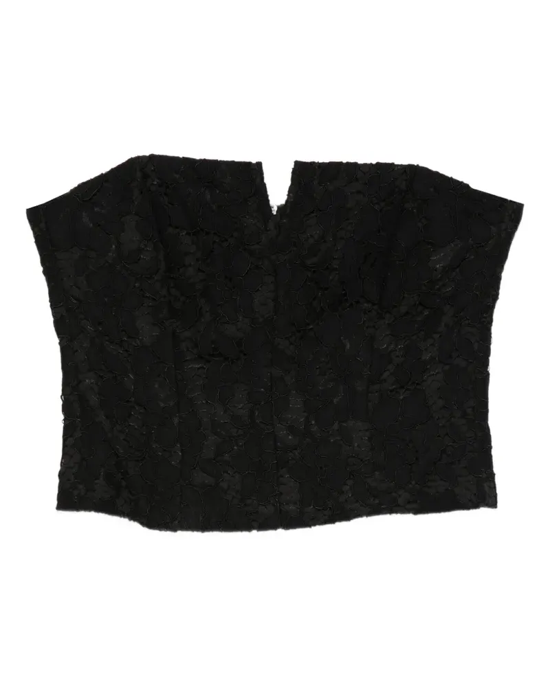 Federica Tosi lace strapless top - Schwarz Schwarz
