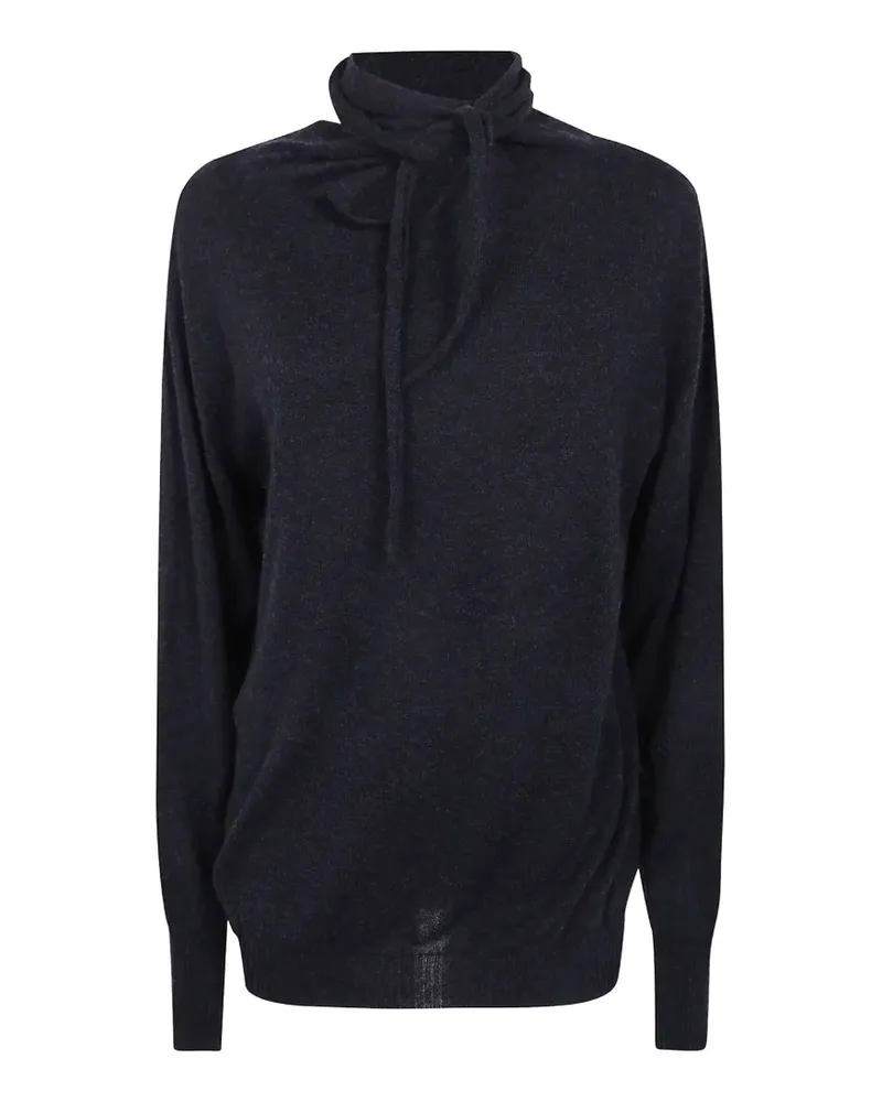 Issey Miyake Pullover mit Schleifenkragen - Grau Grau