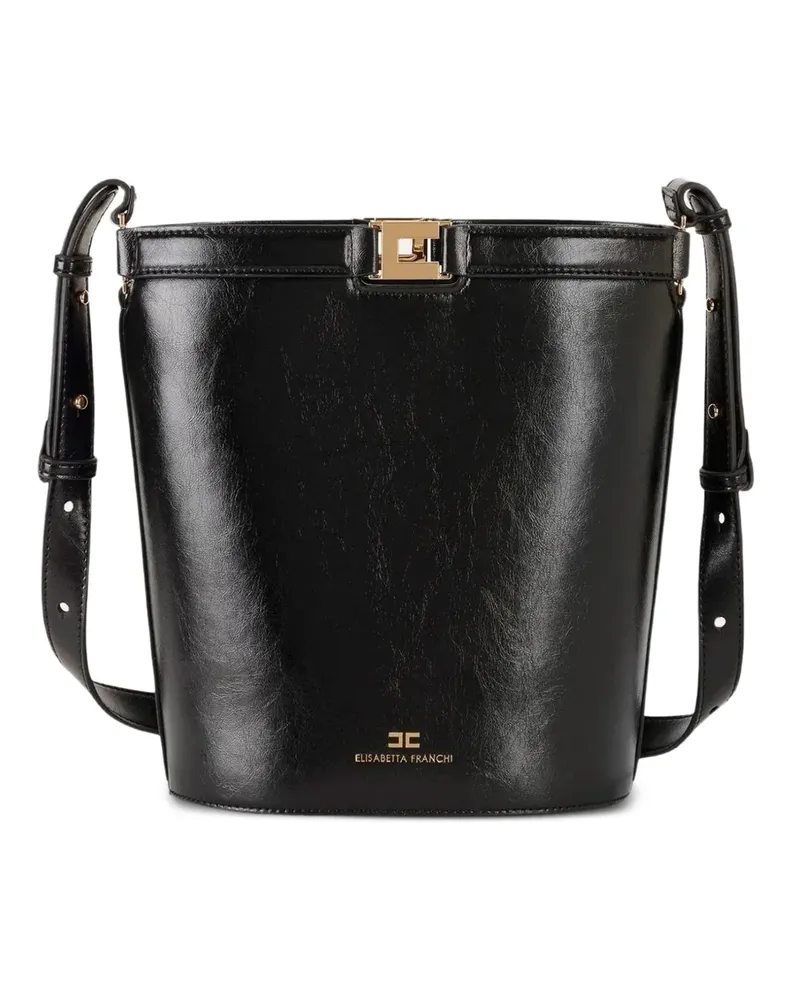 Elisabetta Franchi Schultertasche mit verstellbarem Riemen - Schwarz Schwarz