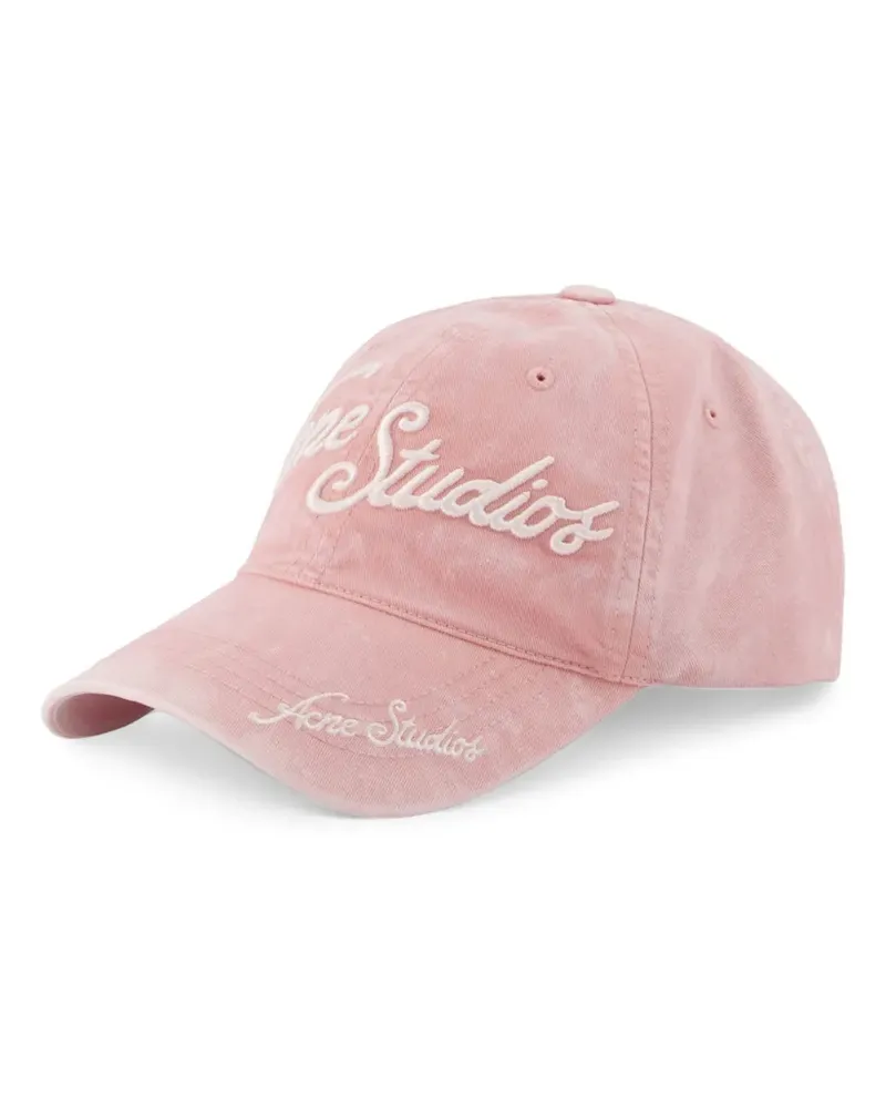 Acne Studios logo-embroidered baseball cap - Rosa Rosa