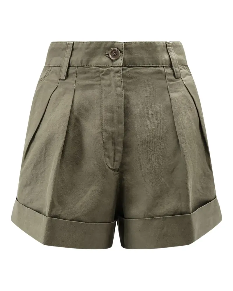 ASPESI pleated shorts - Grün Grün