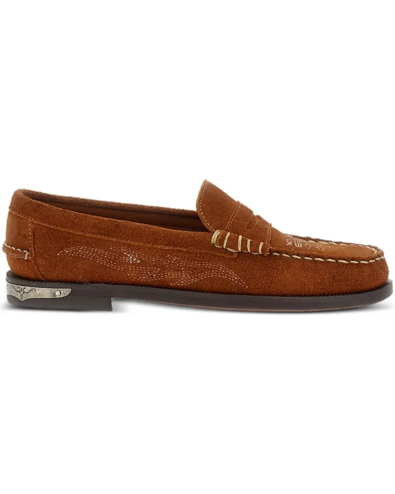Sebago Loafer mit Ziernähten - Braun Braun