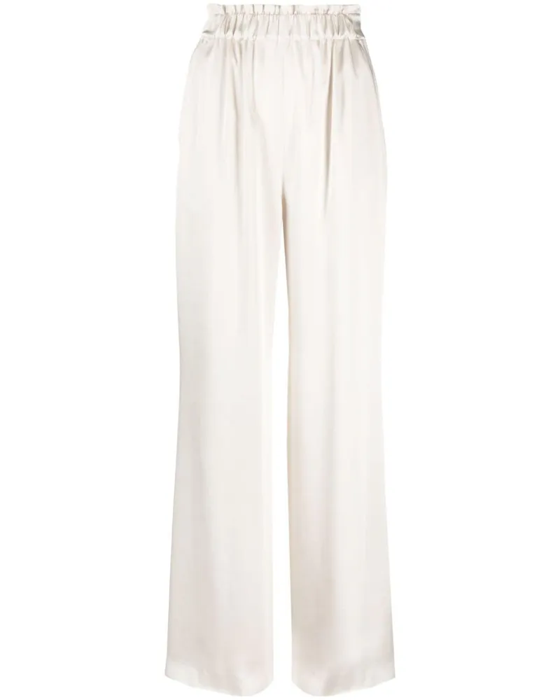 Claudie Pierlot Weite Hose mit gesmoktem Bund - Nude Nude