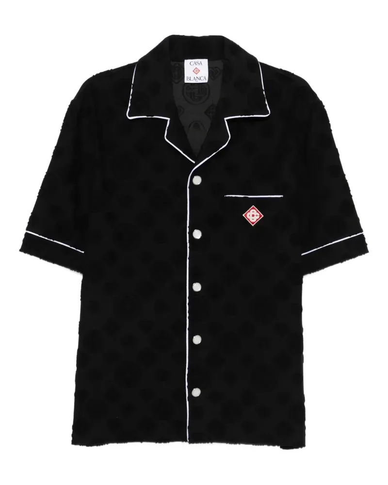 Casablanca Paris Gemustertes Hemd - Schwarz Schwarz