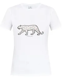 Paul Smith T-Shirt mit Tiger-Print Weiß