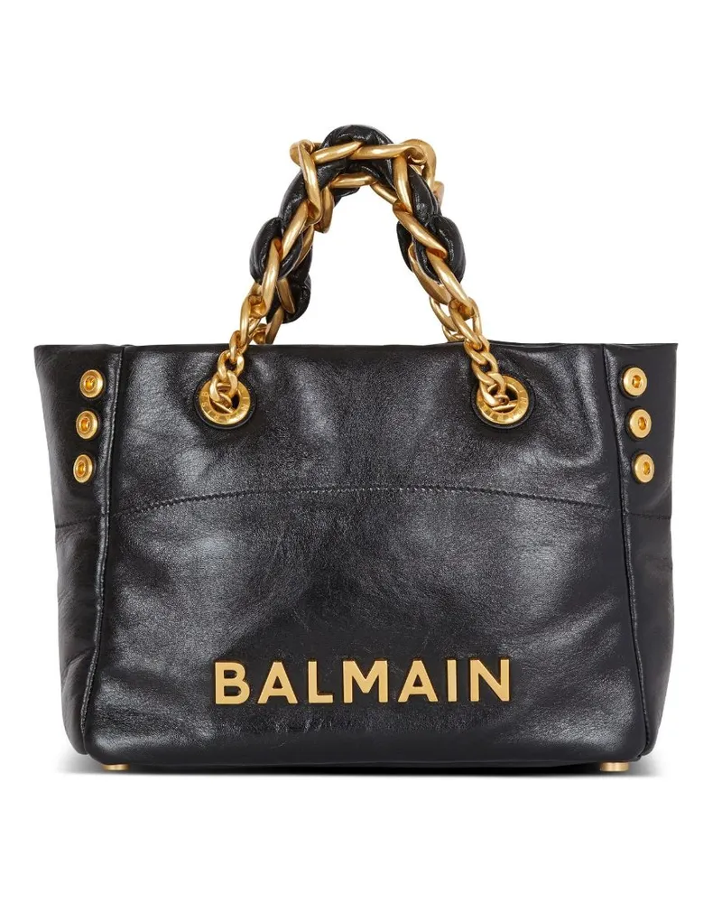 Balmain Kleine 1945 Handtasche aus weichem Leder - Schwarz Schwarz