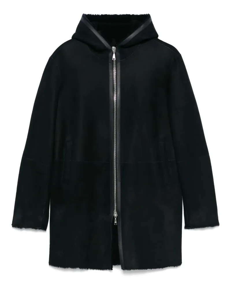Tagliatore Shearling-Mantel - Blau Blau