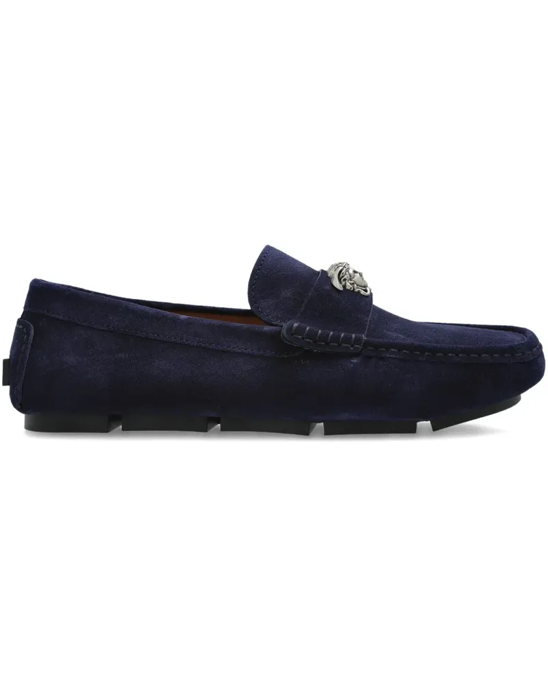 Versace Loafer mit Medusa-Schild - Blau Blau