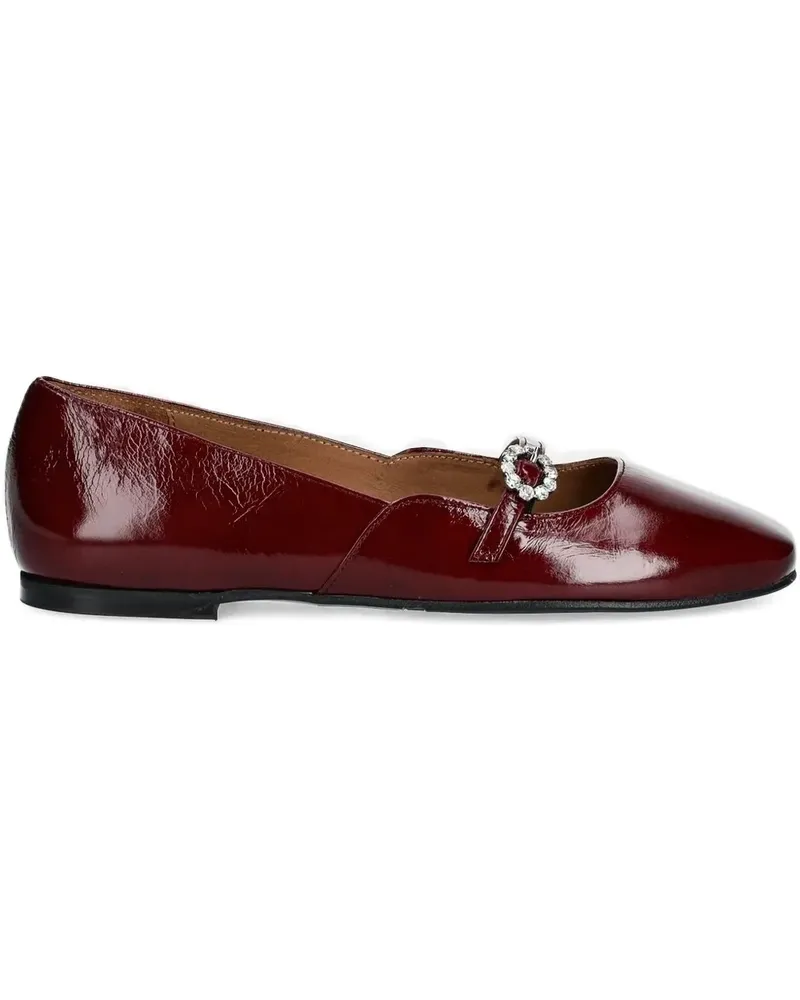 Billi Bi Ballerinas mit Schmucksteinen - Rot Rot