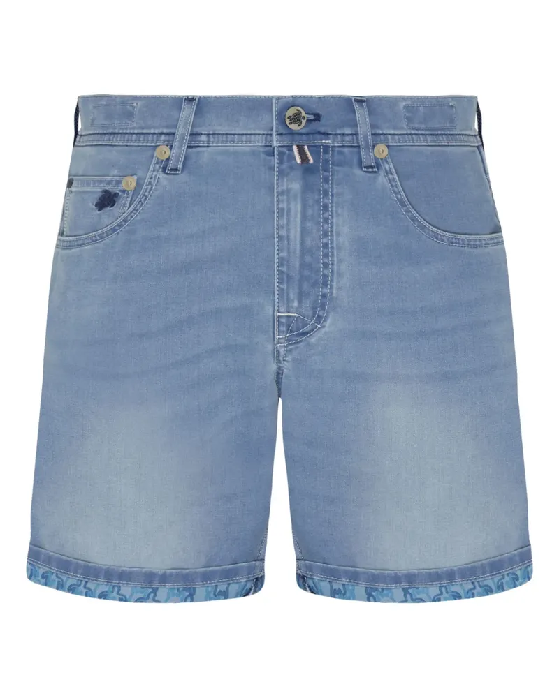 Vilebrequin Jeans-Shorts mit Schildkröte - Blau Blau
