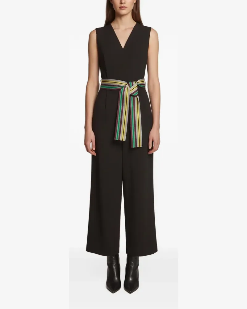 Diane von Furstenberg sleeveless crossover jumpsuit - Schwarz Schwarz