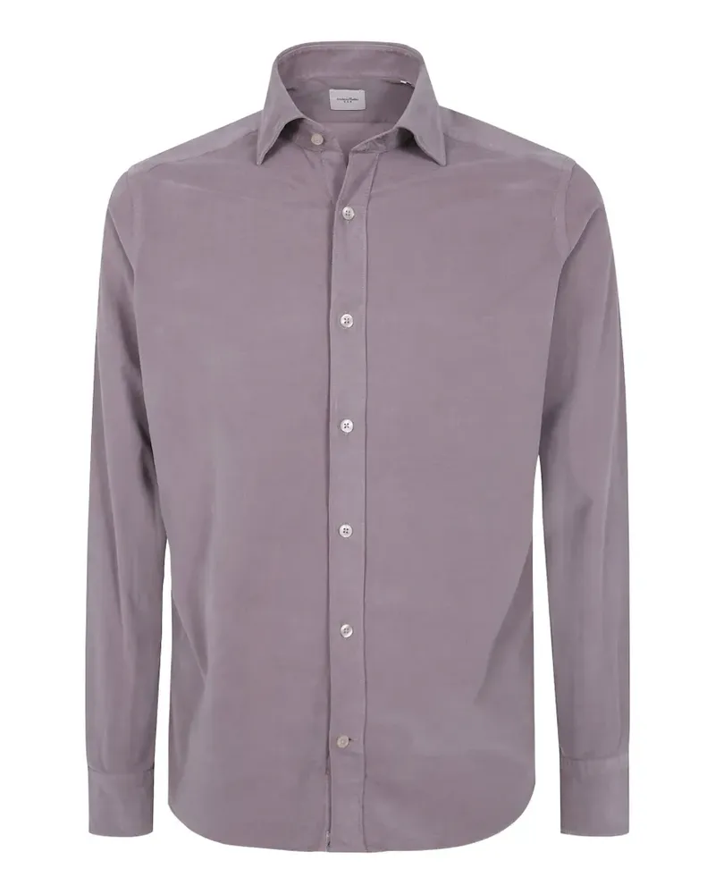 Tintoria Mattei button-down long-sleeve shirt - Violett Violett