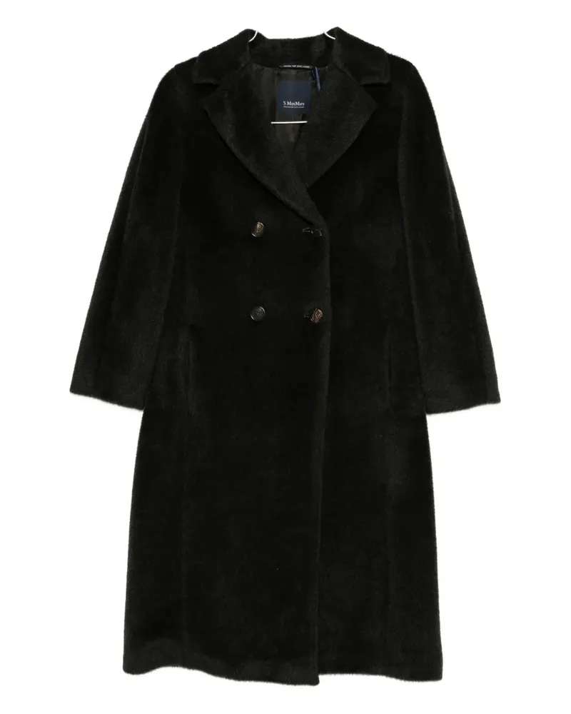 Max Mara Doppelreihiger Mantel - Grün Grün