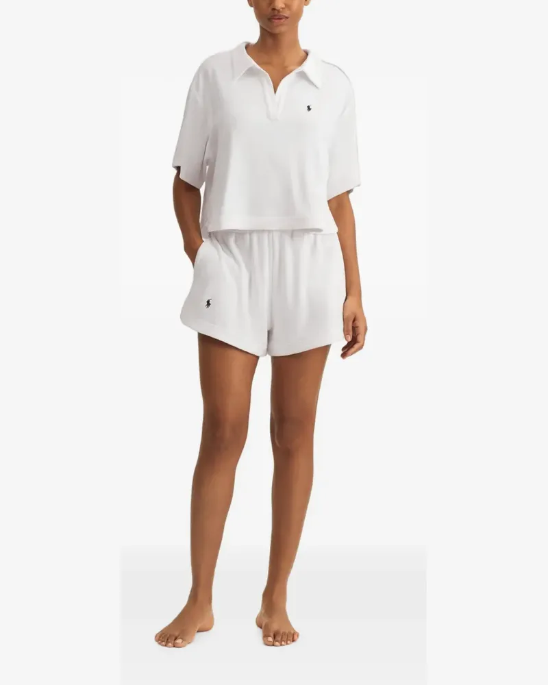 Ralph Lauren logo-embroidered cotton shorts set - Weiß Weiß